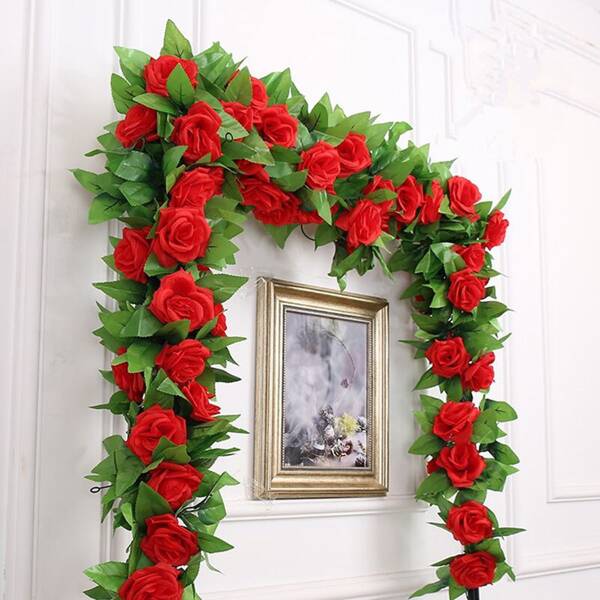 

1pc Artificial Rose Flower Vine