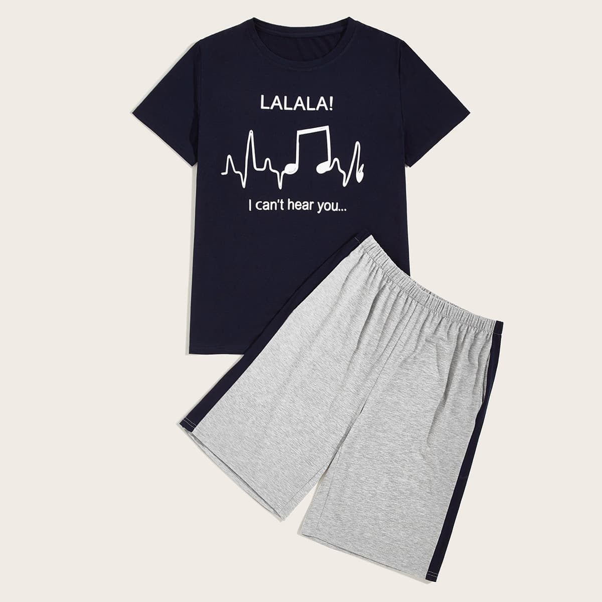 

Guys Letter Graphic Tee & Shorts, Multicolor