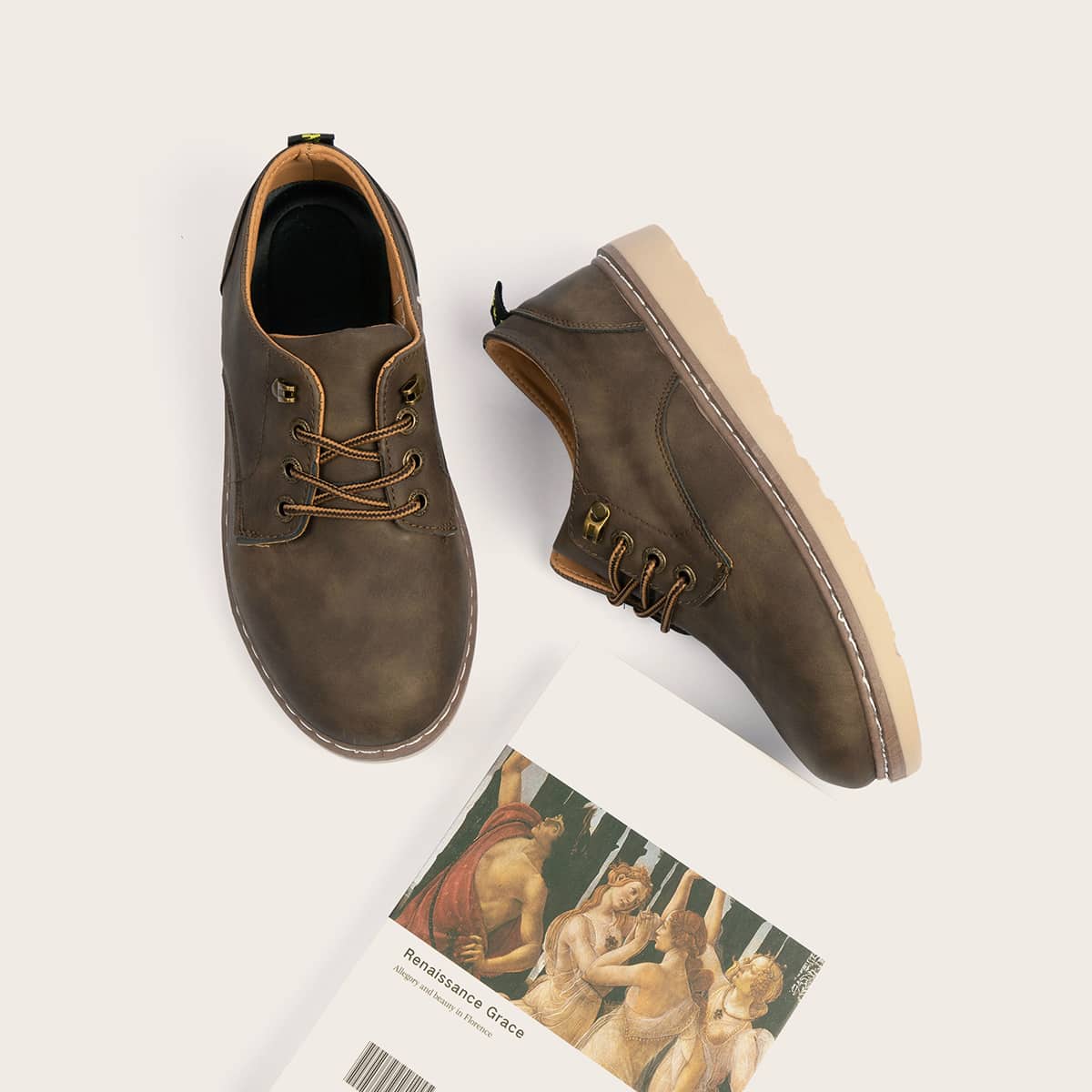 

Guys Lace-up Front Dress Shoes, Brown