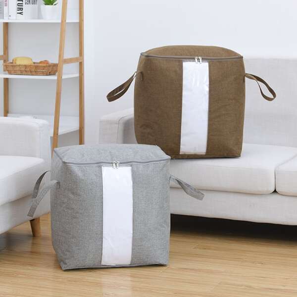 

1pc Quilt Storage Bag With Double Handle
