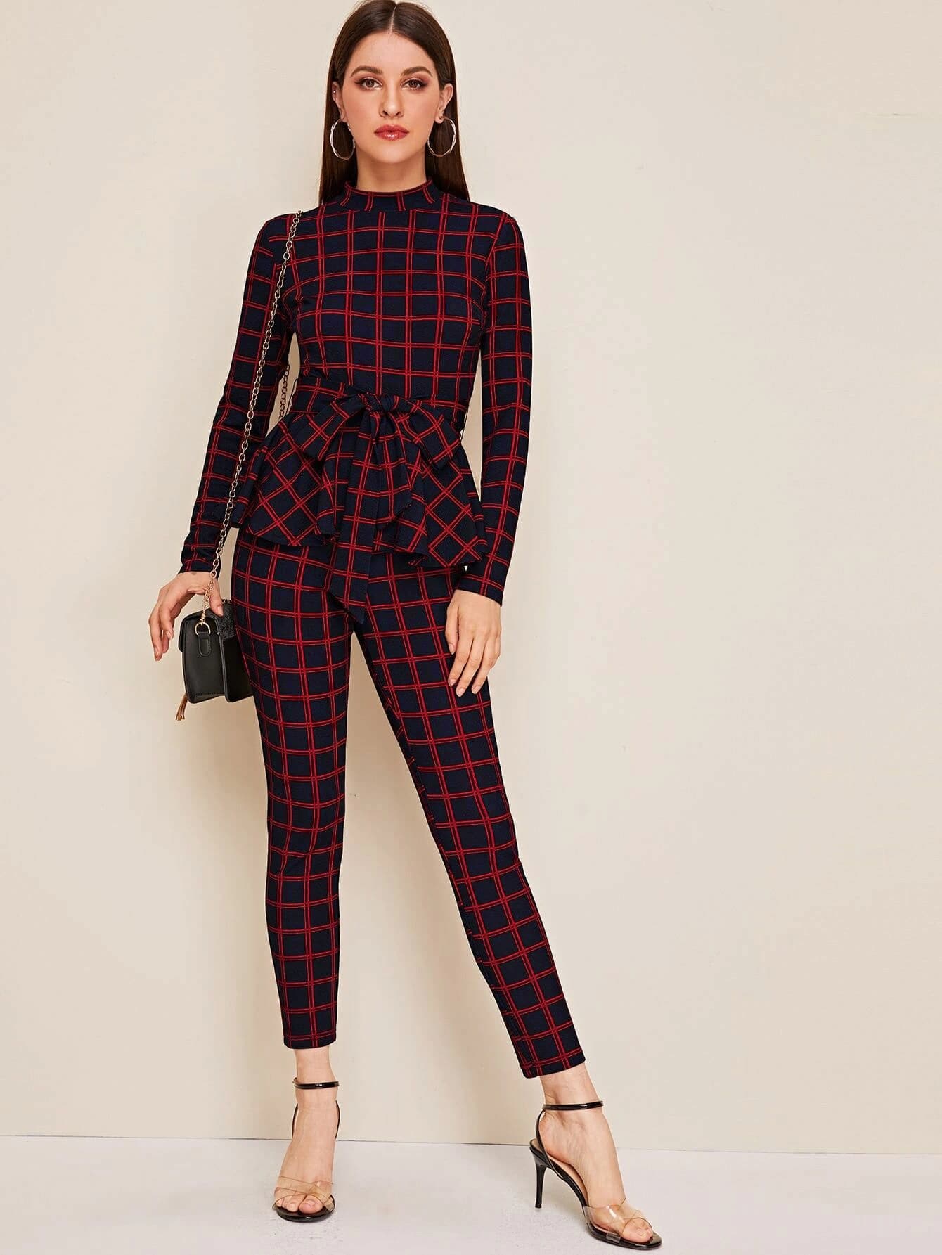 peplum top with pants