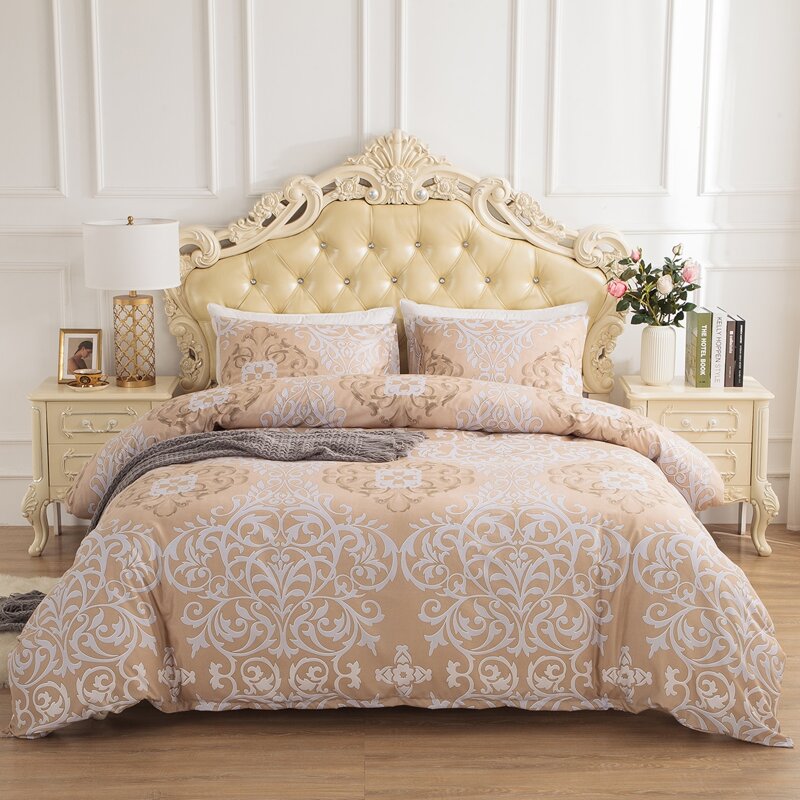 

Scroll Print Sheet Set, Beige