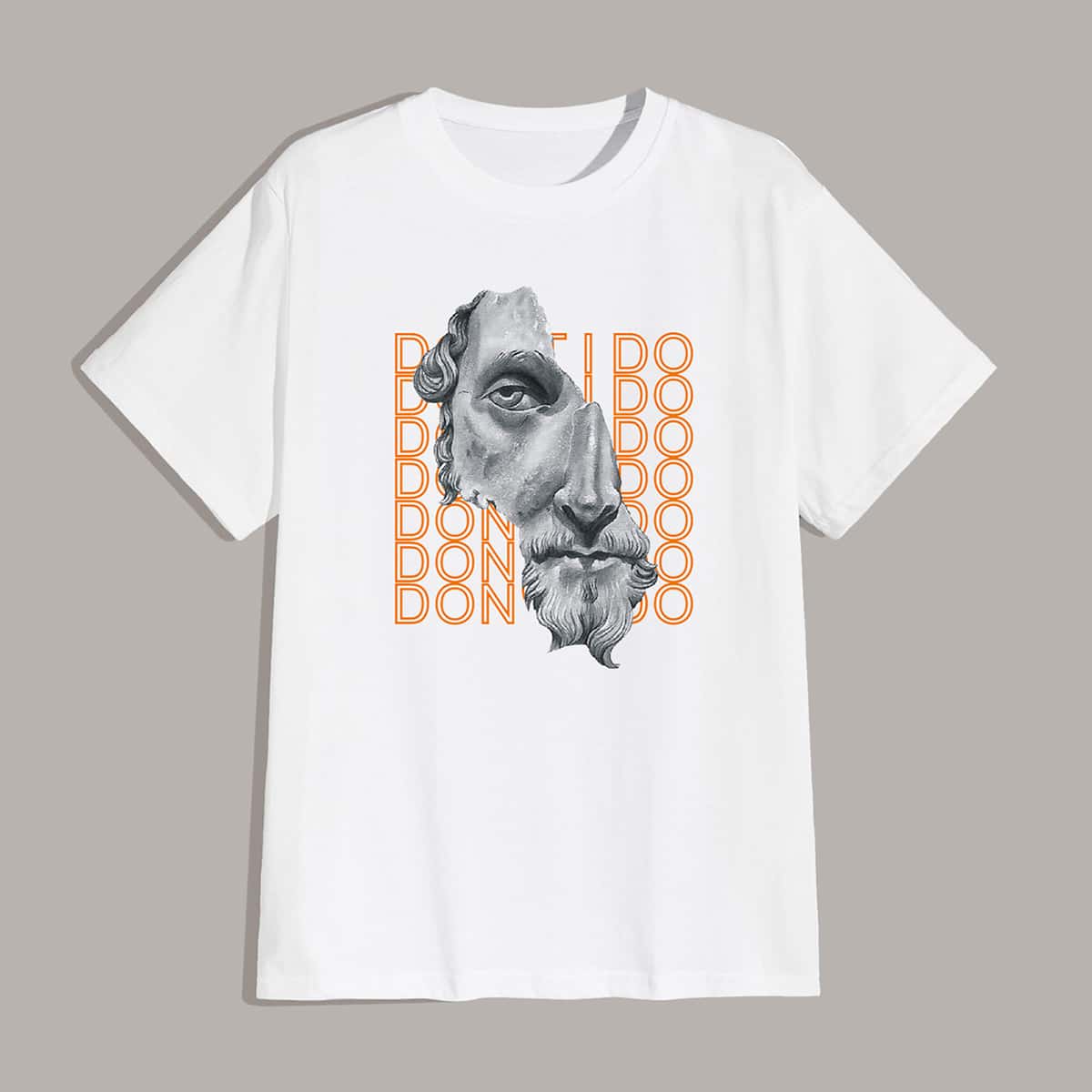 

Guys Letter & Figure Graphic Tee, White