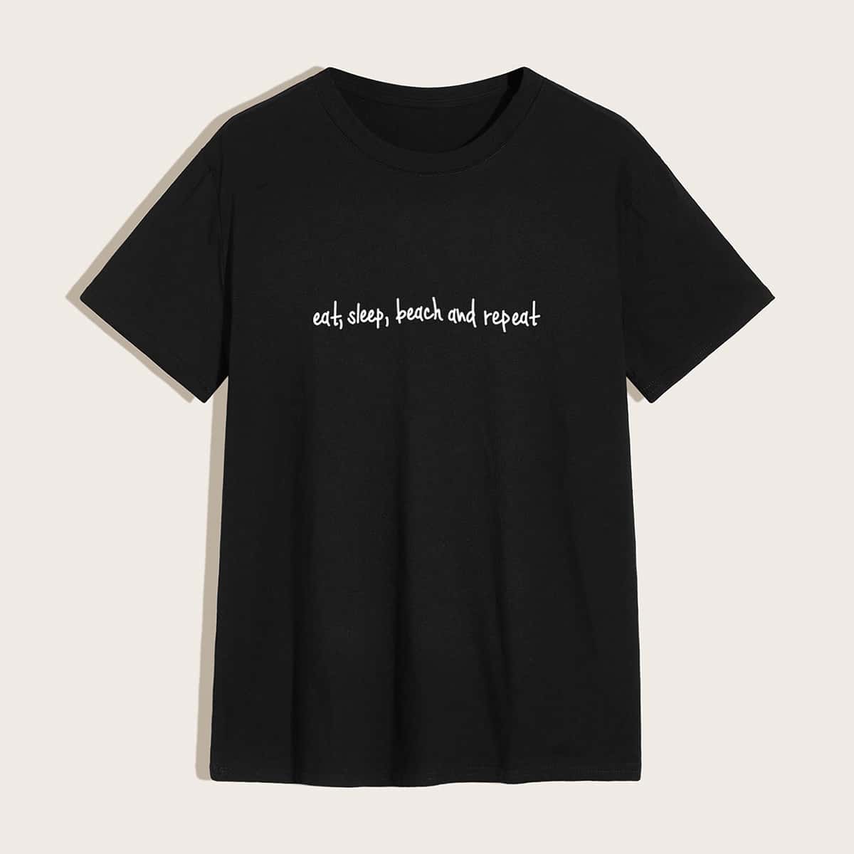 

Guys Letter Graphic Tee, Black
