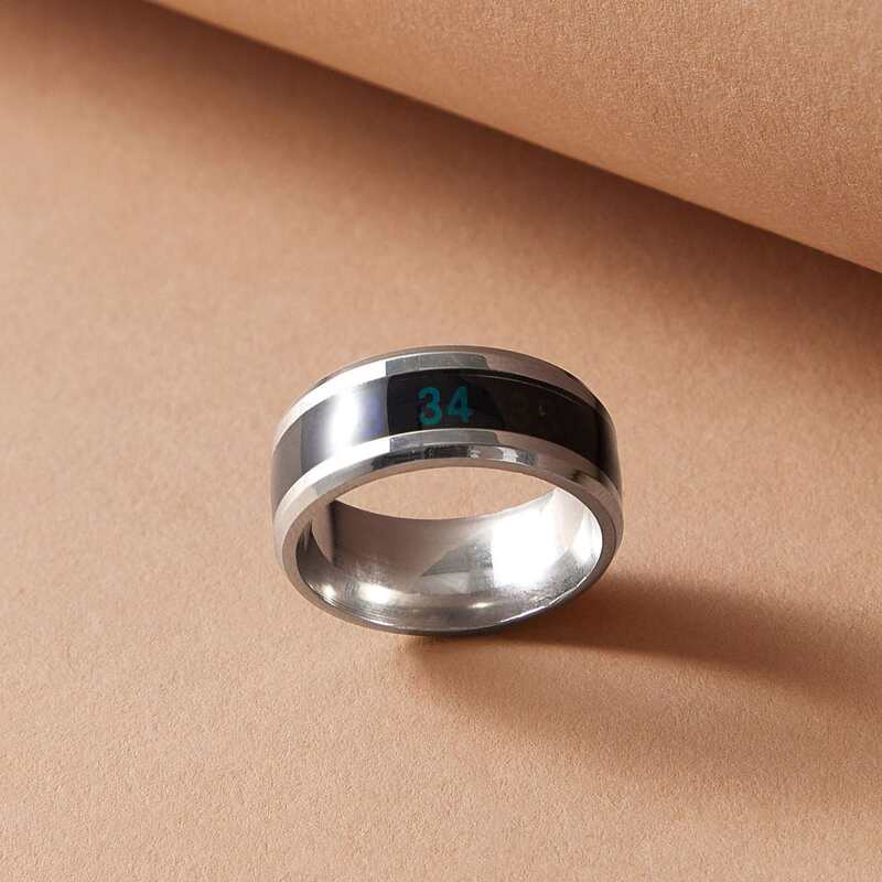 

1pc Temperature Number Decor Ring, Multicolor