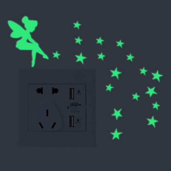

Elf & Star Luminous Switch Sticker