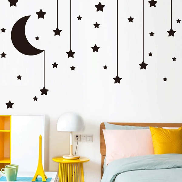 

Moon & Star Print Wall Sticker