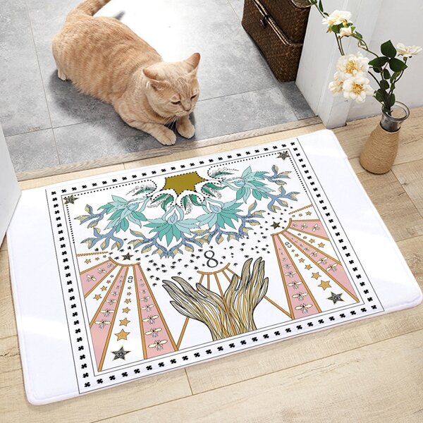 

Tarot Pattern Floor Mat, Multicolor