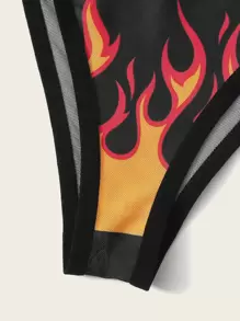 Bragas con estampado de fuego - Multicolor - Ver 4