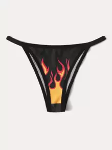 Bragas con estampado de fuego - Multicolor - Ver 5