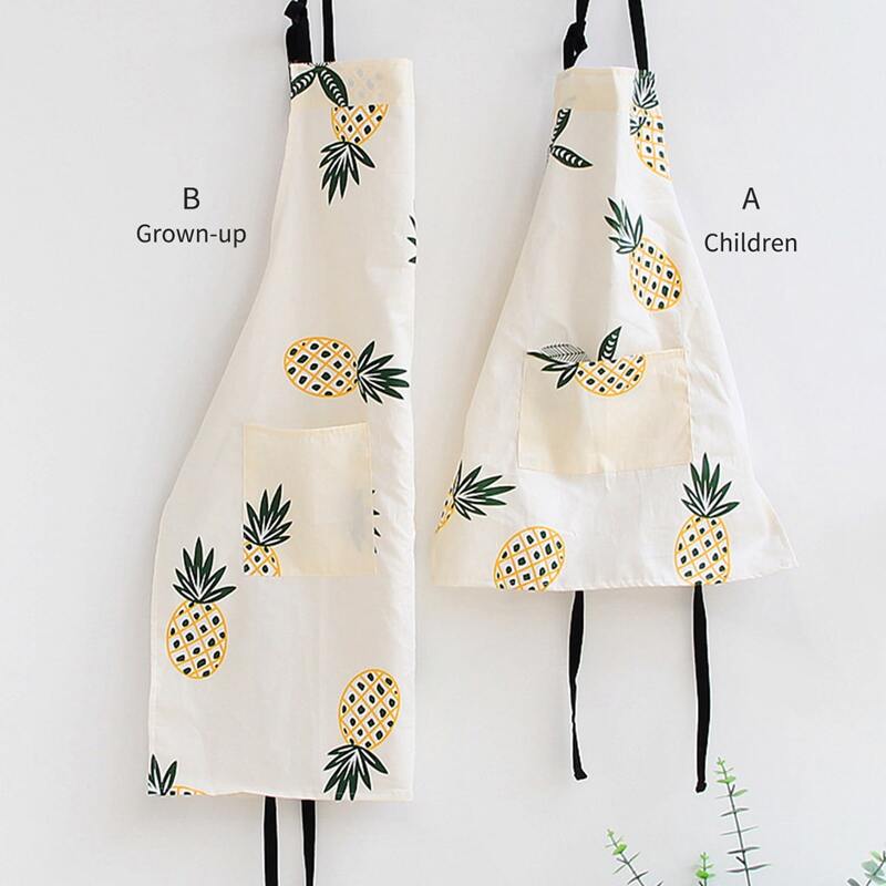

1pc Pineapple Print Apron, Multicolor