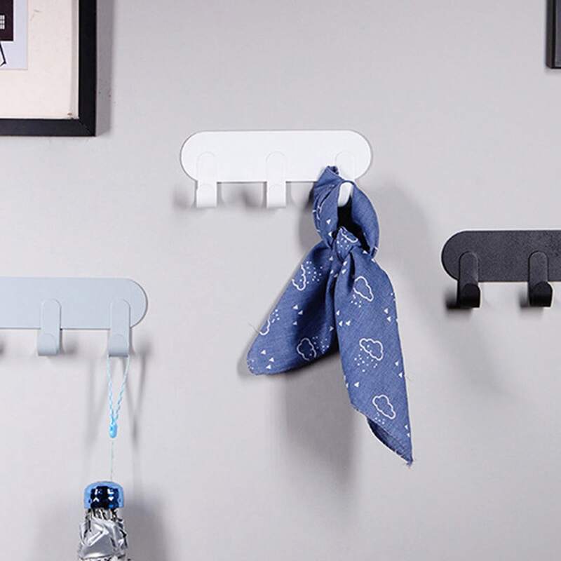 

1pc Wall Mounted Iron 3 Link Hook