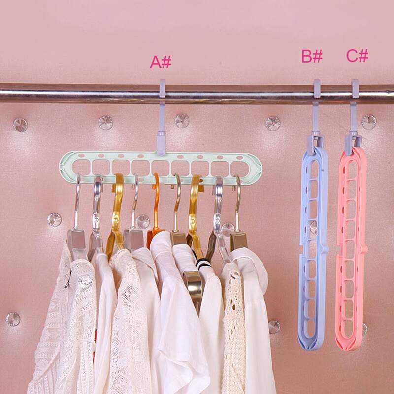 

1pc Multifunctional 9 Hole Rotating Magic Hanger