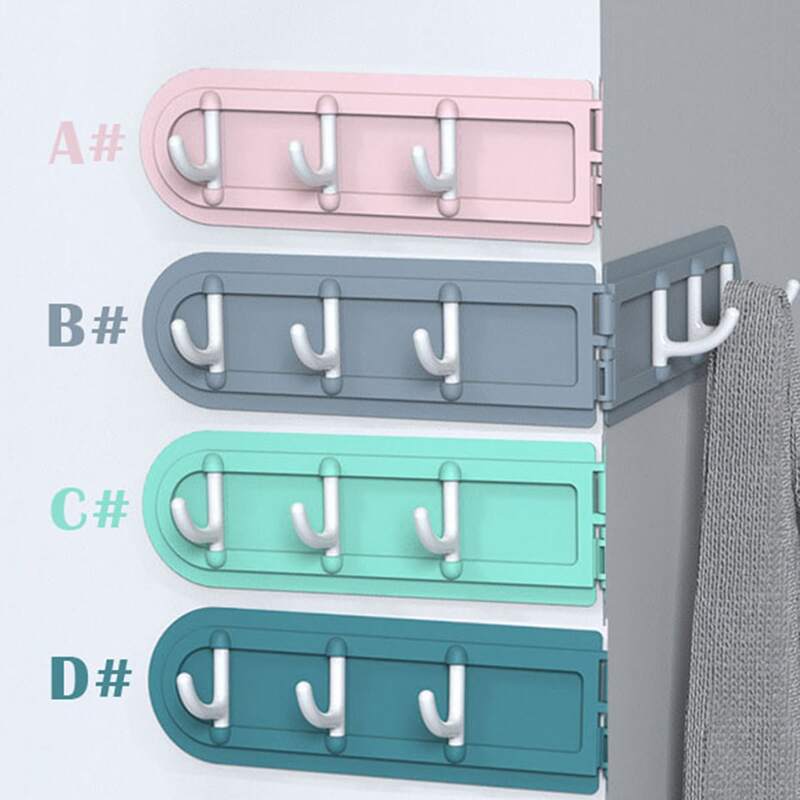 

1pc 6 Row Foldable Corner Hook