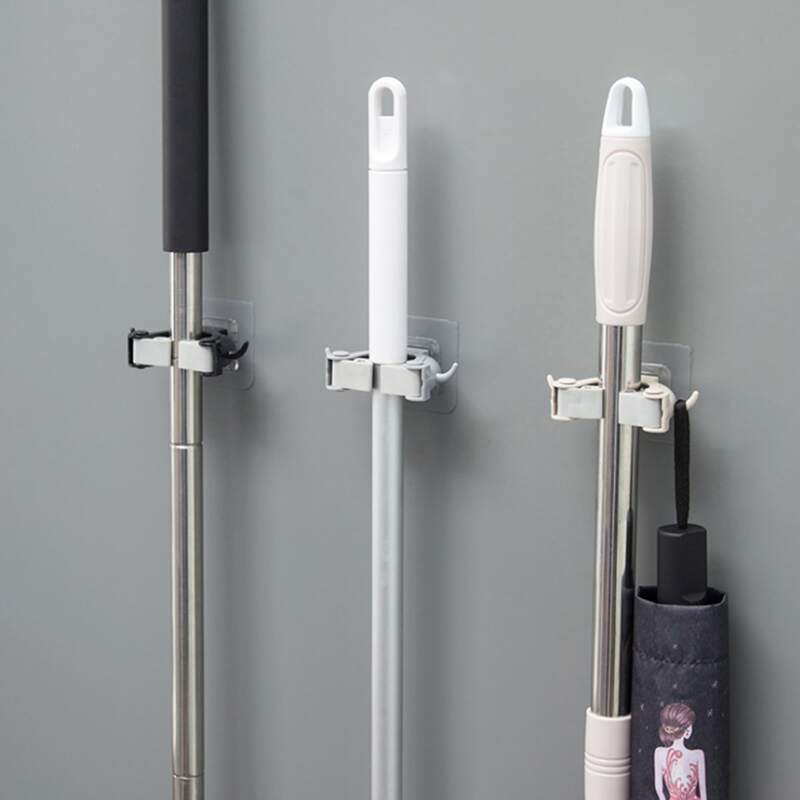 

1pc Wall Mounted Mop Holder