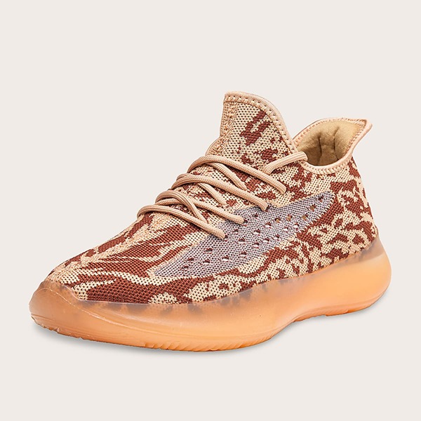 

Men Color Block Lace-up Front Sneakers, Multicolor