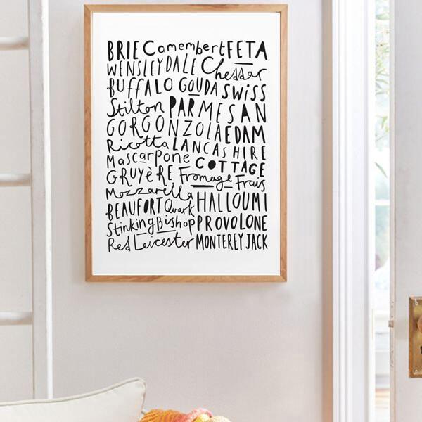

1pc Letter Graphic Wall Print Decor Without Frame