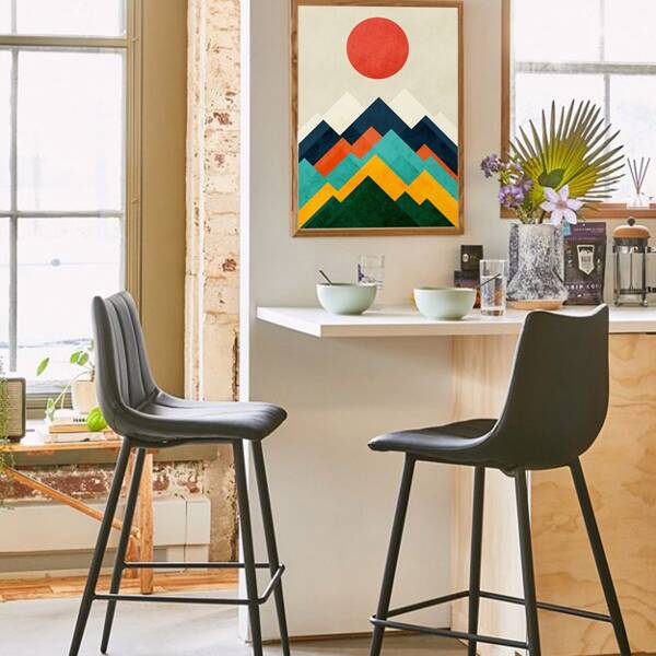 

Sunrise Pattern Wall Print Decor Without Frame
