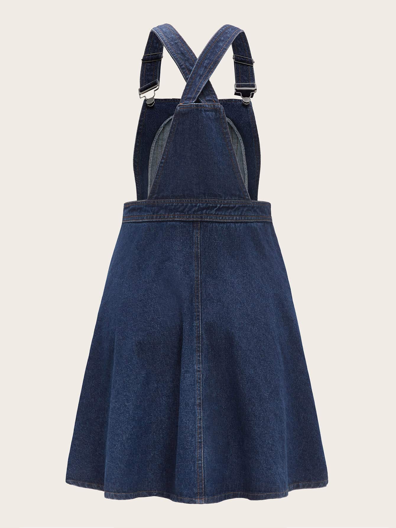 overall dress shein
