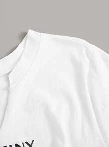 Mulvari 字母圖案t恤帶抽繩腰工裝褲子 - 彩色 - 查看 5