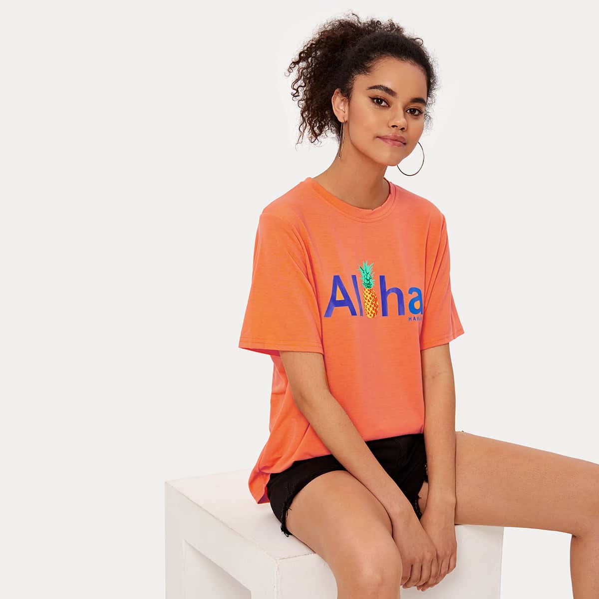 

Alpha Graphic Orange Tee