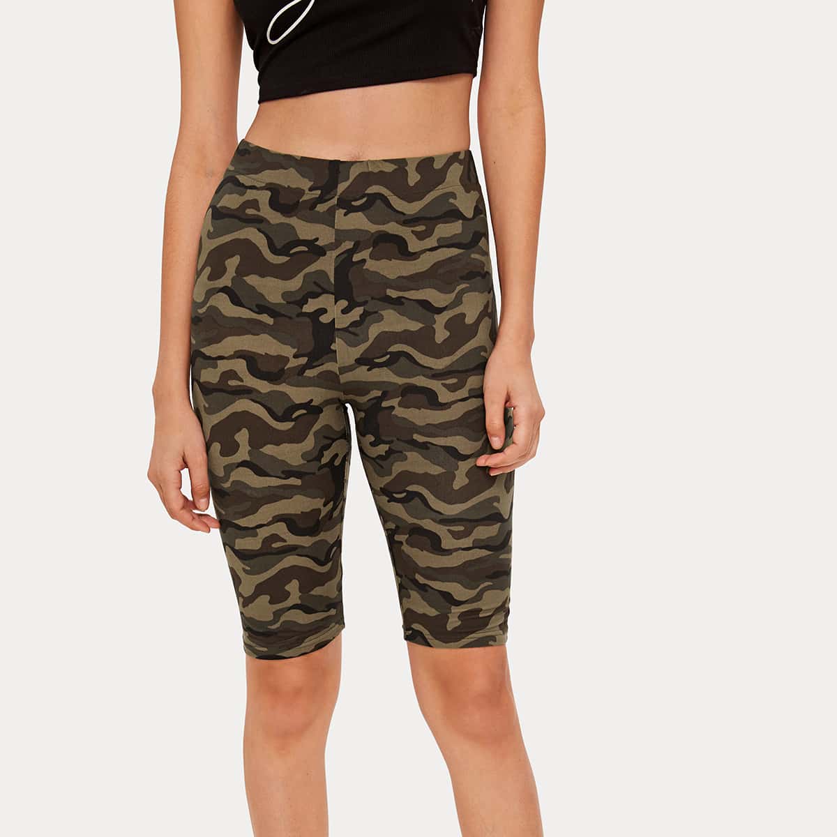 

Camo Cycling Shorts, Multicolor