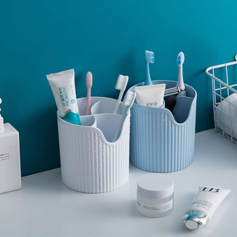 

1pc Multi-grid Toothbrush & Toothpaste Box, Multicolor
