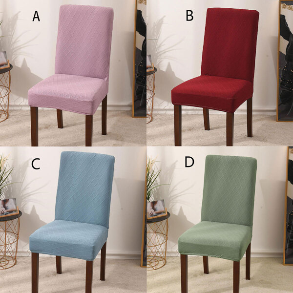 

1pc Solid Stretchy Chair Cover, Multicolor