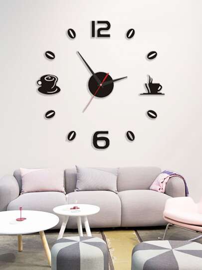Coffee Print Wall Clock