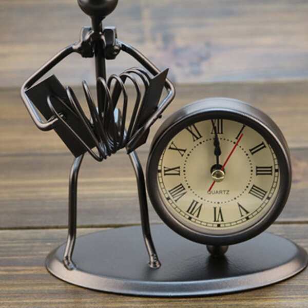 

Abstract Accordionist Decor Clock, Black