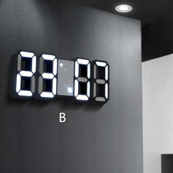 

1pc Digital Alarm Clock, Multicolor