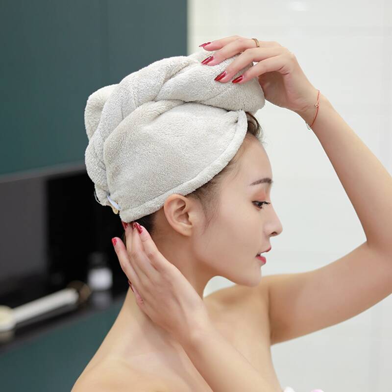 

1pc Soft Turban Twist Hair Drying Towel, Multicolor