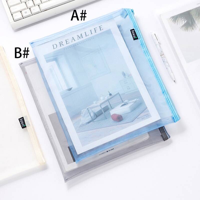 

1pc Mesh File Bag