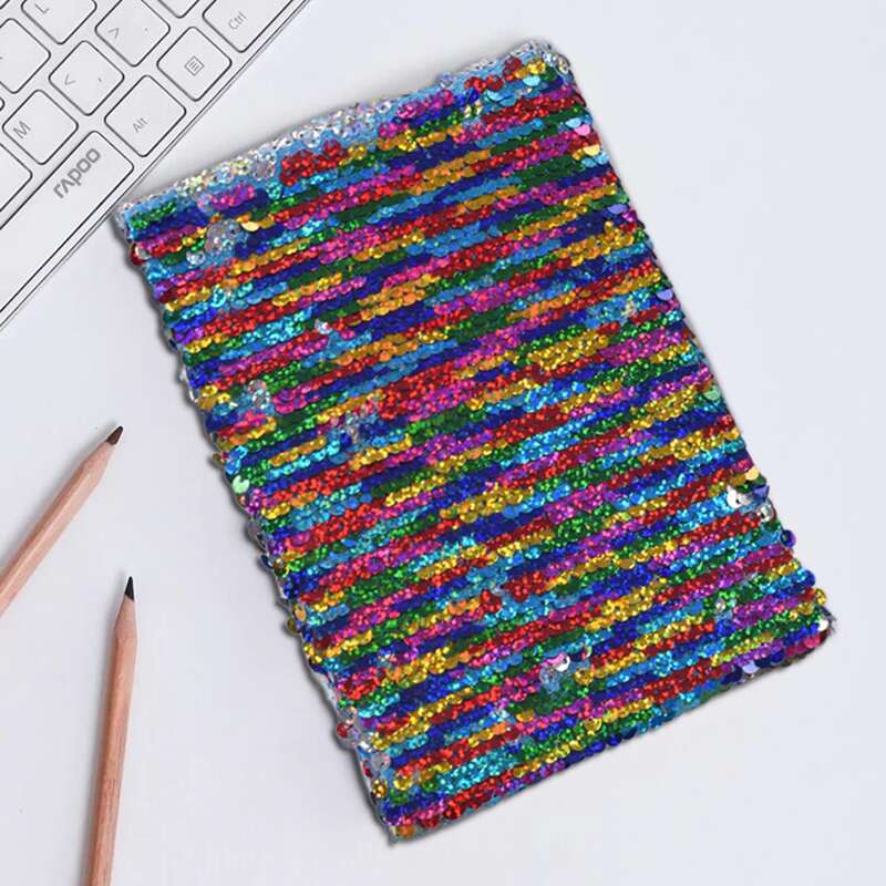 

1pack Sequin Decor Cover Notebook