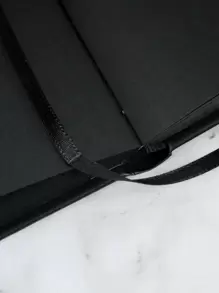 Cuaderno de cubierta con estampado de luna al azar 1 paquete - Negro - Ver 6