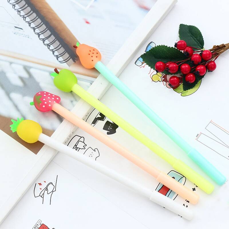 

4pcs Random Cute Fruit Decor Gel Pen