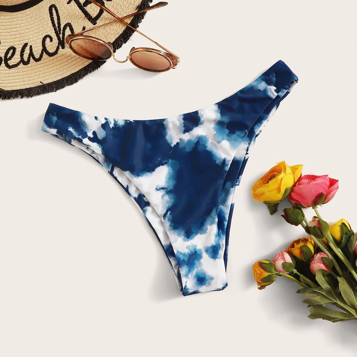 

Tie Dye High Cut Swimming Panty, Multicolor