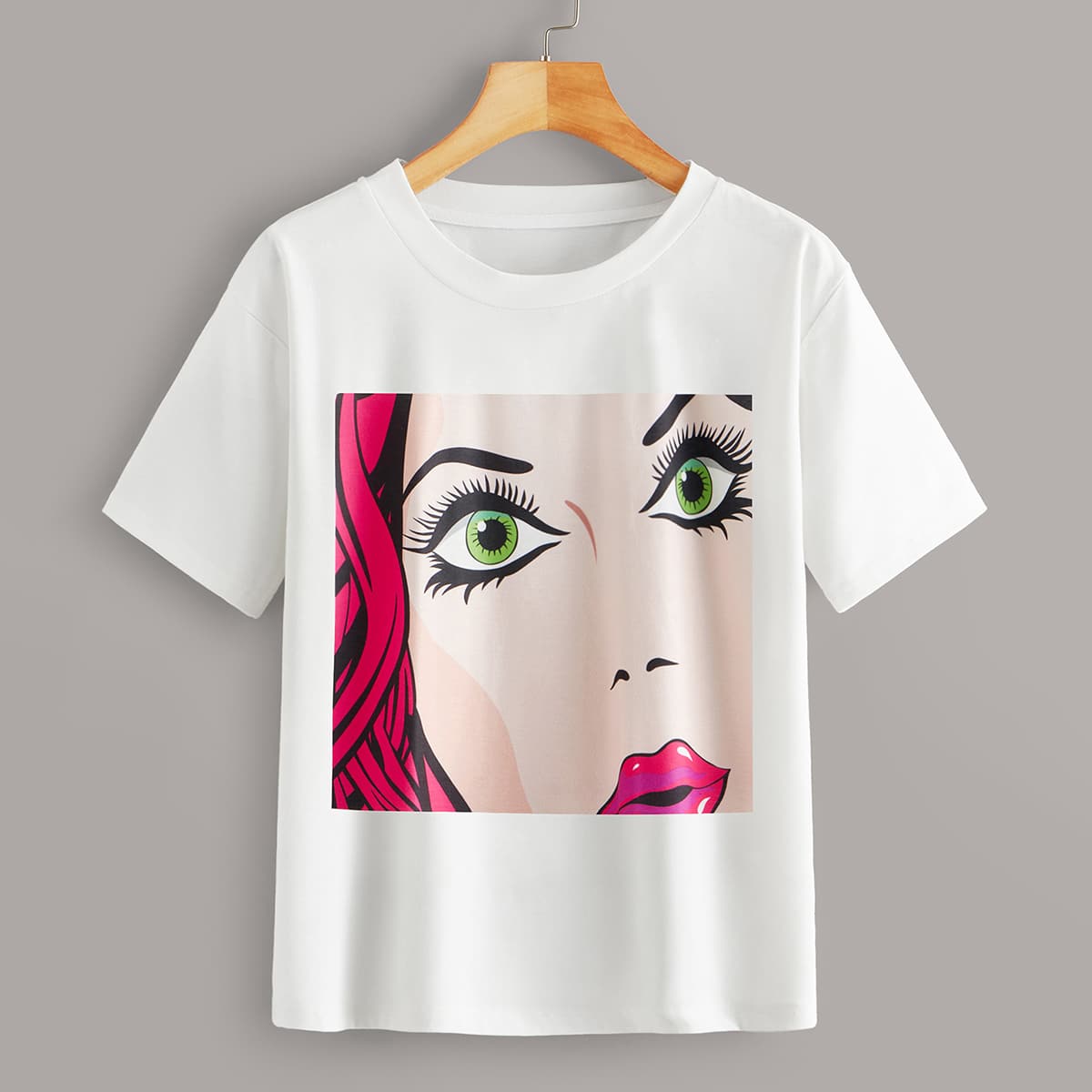 

Figure Graphic White Tee