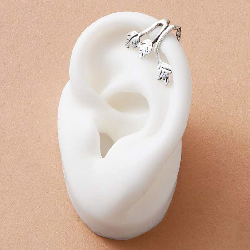 

1pc Marple Design Ear Cuff, Silver