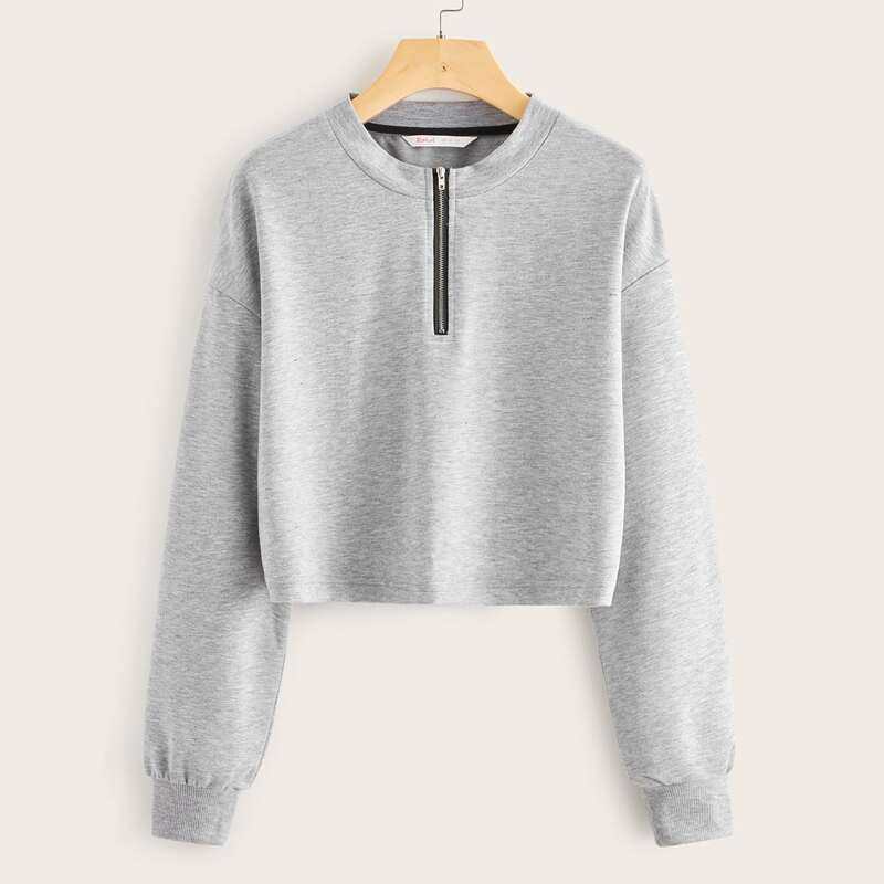 

Half Zip Grey Sweatshirt