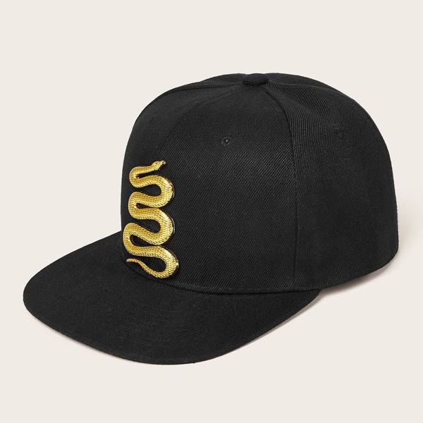 

Serpentine Decor Baseball Cap, Black