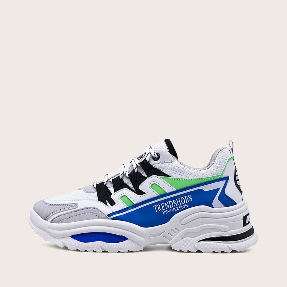 

Guys Lace-up Front Chunky Sneakers, Multicolor