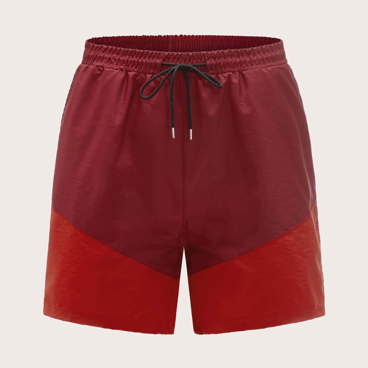 

Guys Two Tone Drawstring Shorts, Red