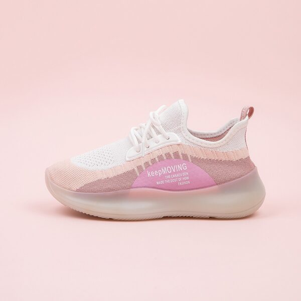 

Lace-up Front Wide Fit Sneakers, Multicolor