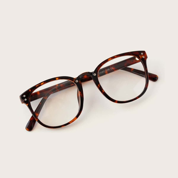 

Tortoiseshell Frame Glasses With Case