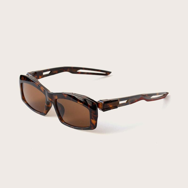 

Tortoiseshell Frame Sunglasses With Case, Brown