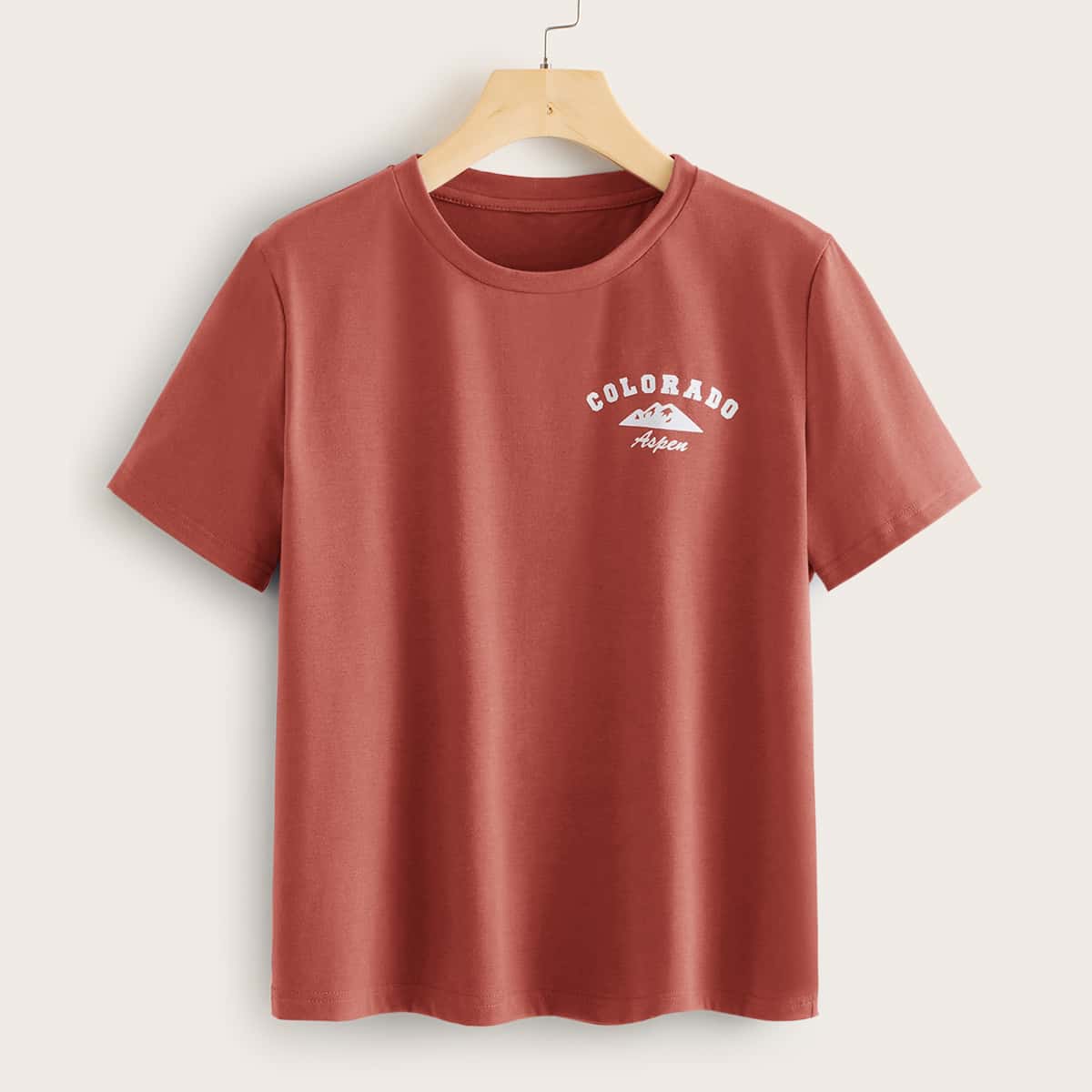 

Letter Graphic Tee, Red