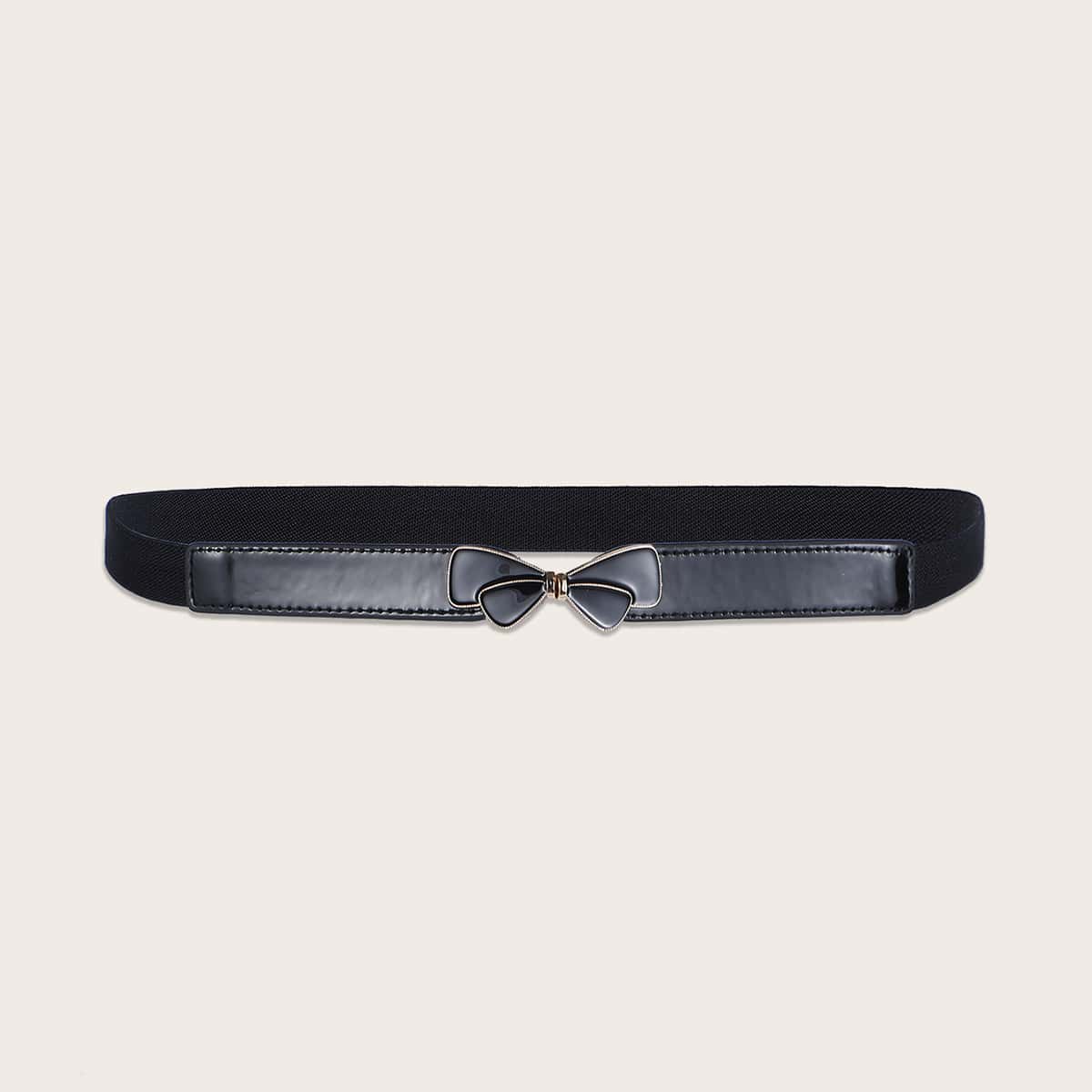 

Bow Knot Buckle Belt, Black
