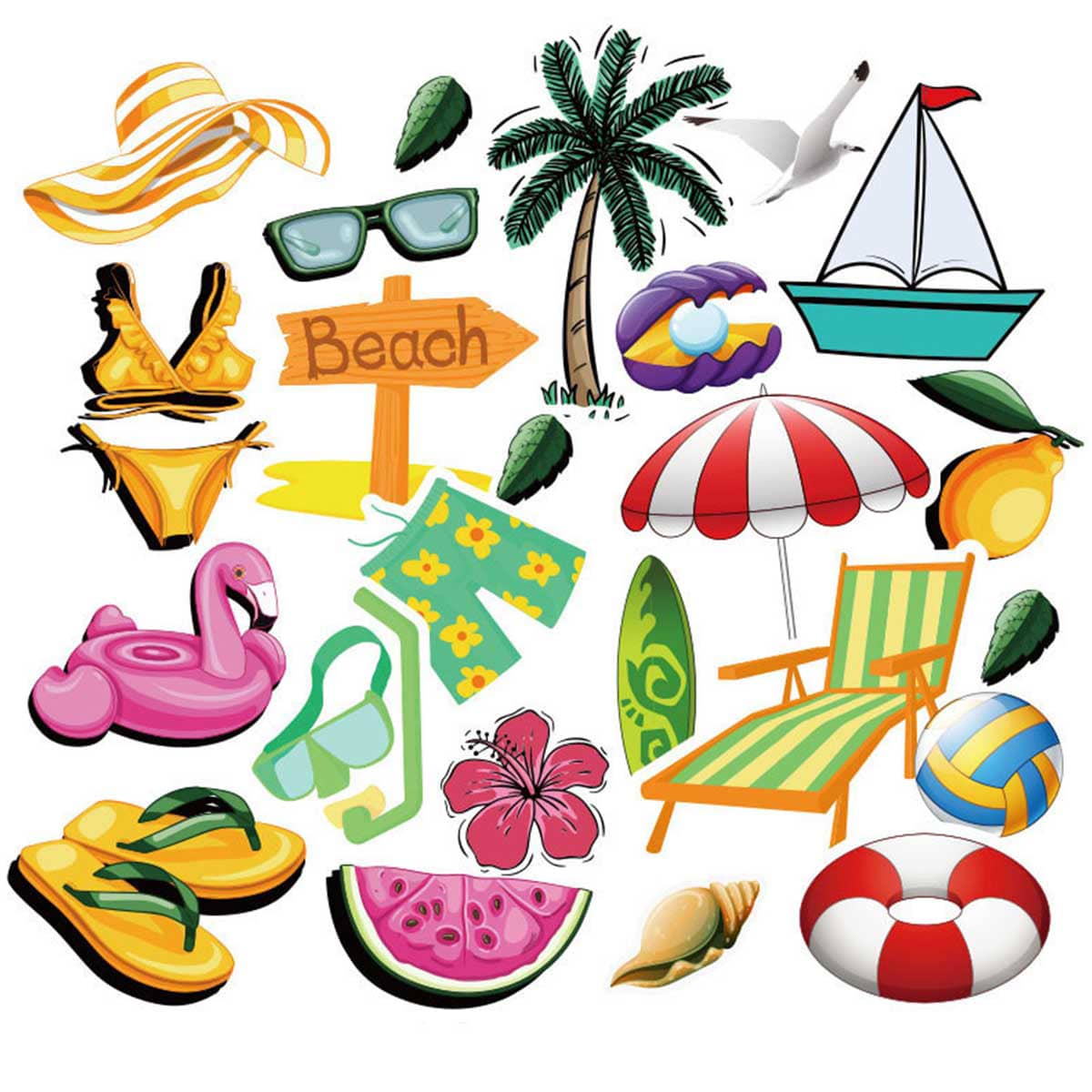 

50pcs Holiday Style Sticker
