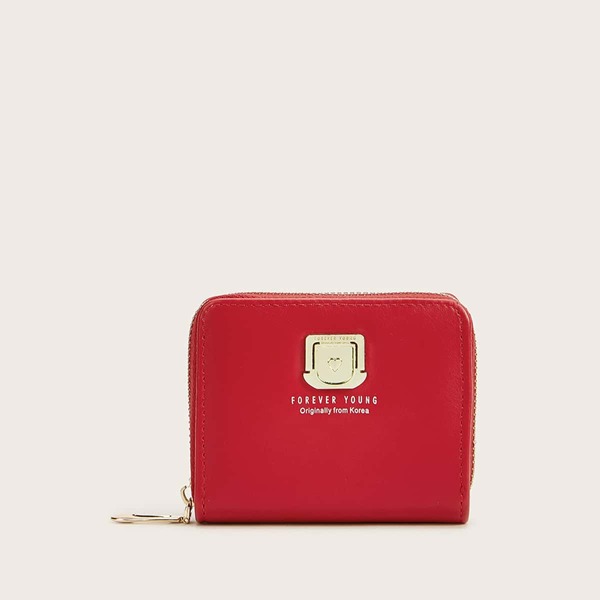 

Letter Graphic Purse, Red